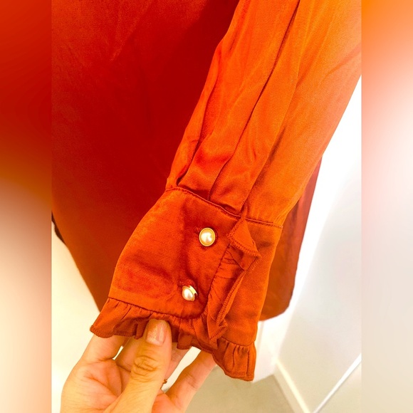 BNWT Selected satin wrap dress - Picture 5 of 8